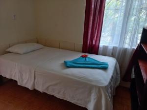 Ένα ή περισσότερα κρεβάτια σε δωμάτιο στο Hotel Margarita Sierpe