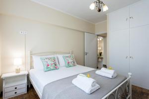 Postel nebo postele na pokoji v ubytování KS APARTMENT