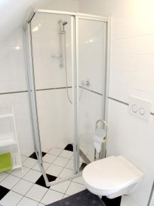 Koupelna v ubytování Apartmány Lhota