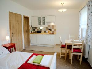 Postel nebo postele na pokoji v ubytování Apartmány Lhota