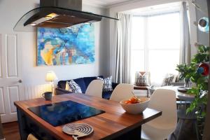 Χώρος καθιστικού στο Seaside Apartment