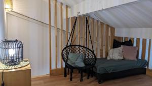 Llit o llits en una habitació de Standing Presqu'île de la Lagune - Piscine - Mer & Nature