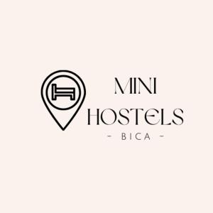 リスボンにあるBica Mini Hostelの心銃の入院ロゴ