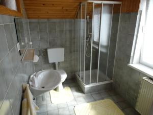 Koupelna v ubytování Rooms-Apartment Renata