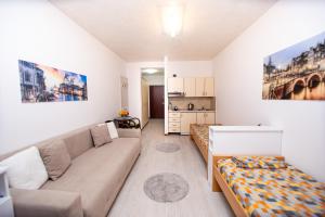 Kuchyň nebo kuchyňský kout v ubytování Apartment Studio Premier