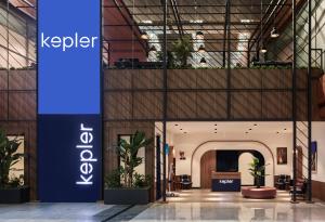 a lobby with a keeper sign in a building at Kepler Club Sabiha Gökçen Airport - International Transit Area in Istanbul