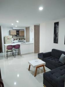 Kuchyň nebo kuchyňský kout v ubytování CONDOMINIO PEÑA AZUL LA MORADA