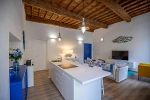 TV a/nebo společenská místnost v ubytování Appartamento Mascalzone Latino - HelloElba + 21 fotografií