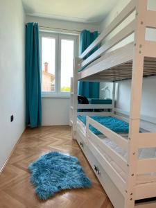 Двох'ярусне ліжко або двоярусні ліжка в номері Cilka`s house, authentic homestay near Lipica