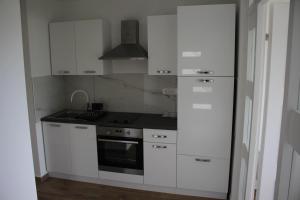 Kuchyň nebo kuchyňský kout v ubytování Apartments Bonaca Rovanjska
