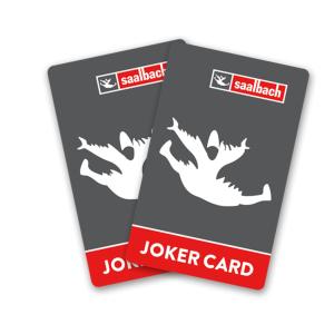 a box for a joker card with two birds on it at Chalet Tannenbaum in Saalbach-Hinterglemm