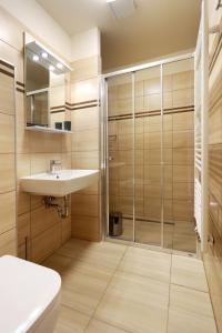 Koupelna v ubytování Apartmány Tatra