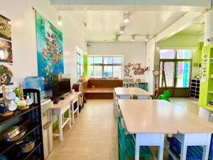 Posezení v ubytování 澎湖北吉光背包客民宿 Bayhouse Hostel Penghu