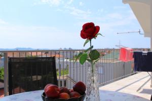 Balkón alebo terasa v ubytovaní Top Floor Apartment