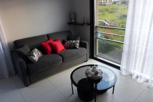 Posezení v ubytování Grand & beau studio climatisé vue sur mer
