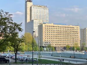 Výhľad na mesto Katovice alebo výhľad na mesto priamo z apartmánu