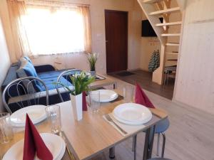 Χώρος καθιστικού στο Domki letniskowe Oaza 2 +12 φωτογραφίες