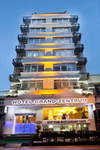 a hotel grand zermatt building with a sign on it at Grand Zentrum Hotel in Istanbul