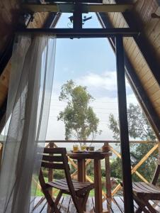 Balkón nebo terasa v ubytování Animals Glamping