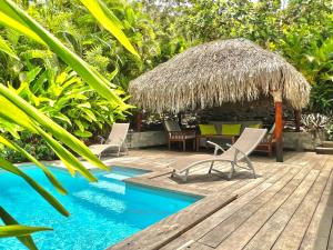 Swimmingpoolen hos eller tæt på Villa Kazanou Pointe Batterie