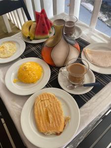 Opciones de desayuno para los huéspedes de Hospedagem São Francisco