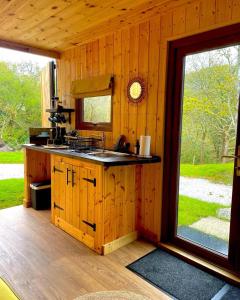 Una cocina o kitchenette en Trethowels Hidden Huts