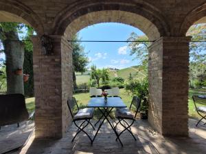 A patio or other outdoor area at Agriturismo Fiorano
