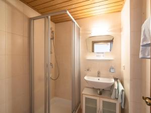 Koupelna v ubytování Ferienhaus Oblasser I