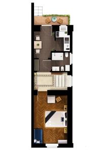 The floor plan of 200 METRI da Torino Porta Susa Piano Ri-alzato WIFI