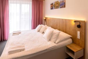 Postel nebo postele na pokoji v ubytování Hotel Svět