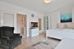 Postel nebo postele na pokoji v ubytování Am Elchgrund Am Elchgrund 7 Appartement 2