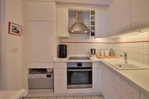 Kuchyň nebo kuchyňský kout v ubytování Am Elchgrund Am Elchgrund 7 Appartement 2