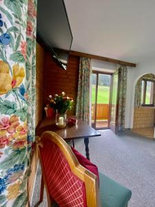 Posezení v ubytování Haus Wolfbachgut