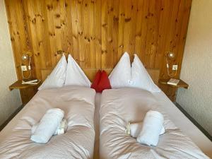 Postel nebo postele na pokoji v ubytování Haus Wolfbachgut