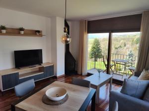 A balcony or terrace at Allotjaments Paratge Fabas