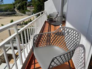 A balcony or terrace at Oktheway Perbes Beach 2