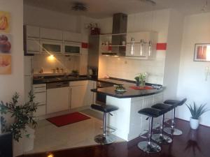 Kuchyň nebo kuchyňský kout v ubytování Apartment Marijeta Makarska