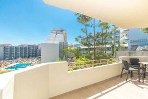 A balcony or terrace at Santa Marta al lado de los servicios y de la playa