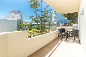 A balcony or terrace at Santa Marta al lado de los servicios y de la playa