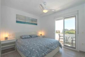 Postel nebo postele na pokoji v ubytování Casablanca 3 Apartamento con vistas al mar
