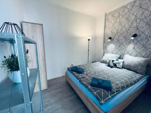 Posteľ alebo postele v izbe v ubytovaní Apartament Blue Shell - Gdynia Centrum