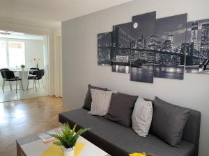 Posezení v ubytování Ferienwohnung Nikolaiblick