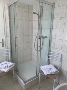 Koupelna v ubytování Ferienwohnung Nikolaiblick