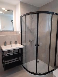 Koupelna v ubytování apartmán Filloména