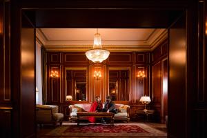 Istumisnurk majutusasutuses Grand Hotel Wagner