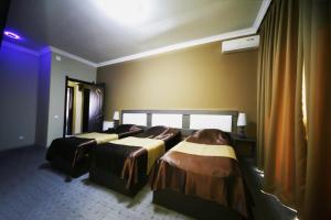 Voodi või voodid majutusasutuse Discovery Hotel toas