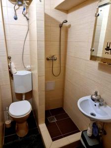 A bathroom at Csillag Apartman
