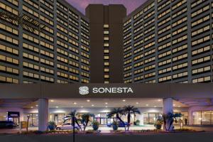a rendering of the exterior of a sisska hotel at Sonesta Los Angeles Airport LAX in Los Angeles