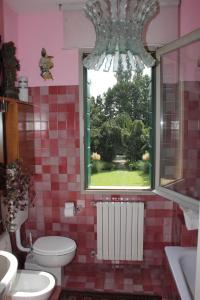 Koupelna v ubytování Villa Leonati