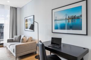 A television and/or entertainment center at Meriton Suites Coward Street, Mascot